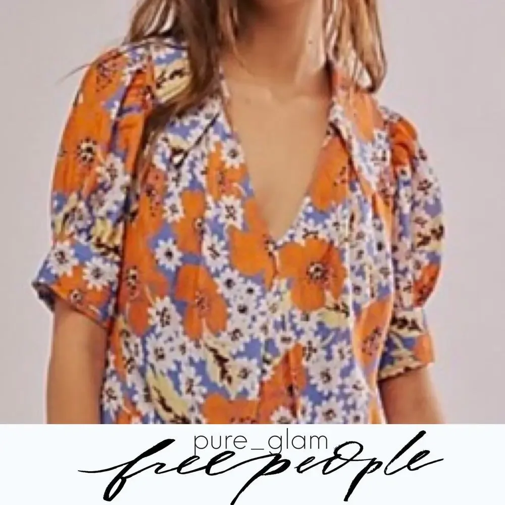 Free People mini dress in floral print